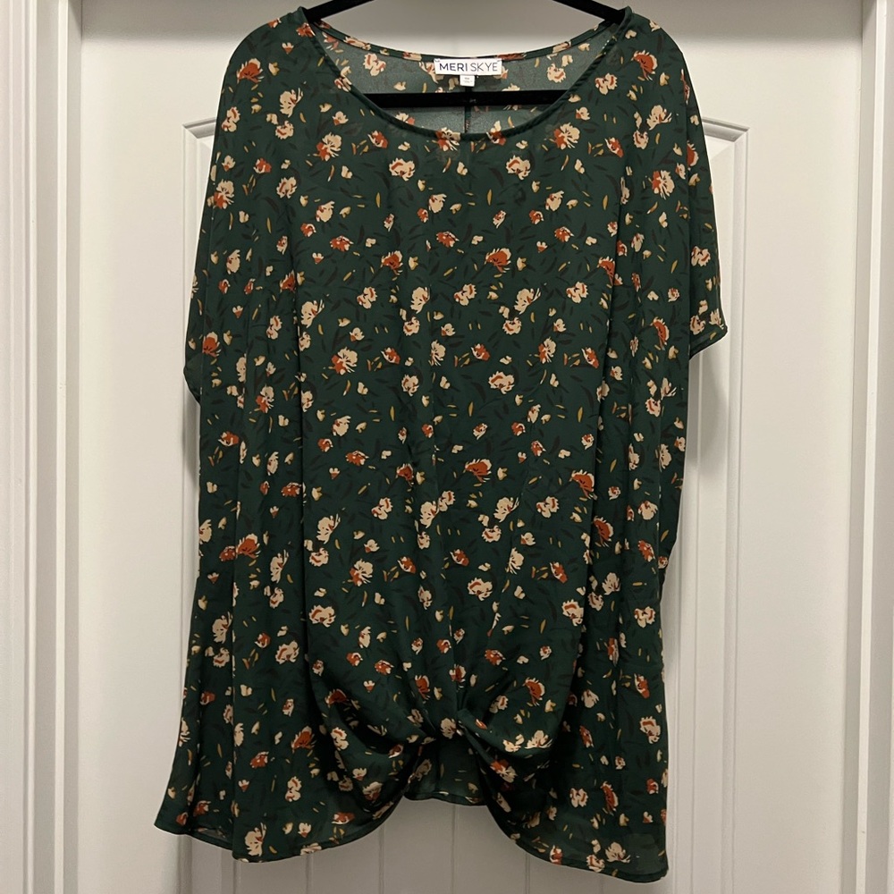Meri Skye (Dia & Co) Floral Blouse